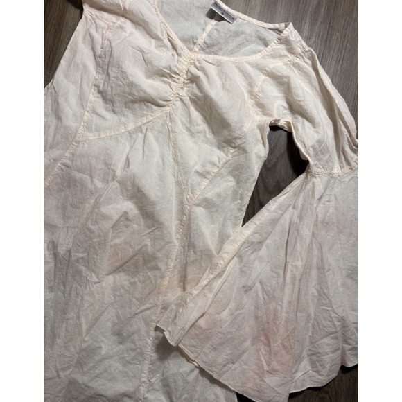 Holy Clothing Women's Renaissance Maxi Dress Chemise Medieval Size S Pink - Picture 4 of 6